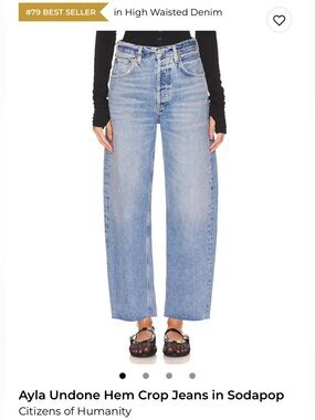Citizens of Humanity Alya Crop Size 34 color Sodapop